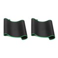 thumbnail image 2 of Youkk Non Wear Resistant Computer mouse pad Notebook Soft Edge Seamed Mouse Pad Office Rubber Fabric Mat Multiple size green 280*350*3mm 2Set, 2 of 6