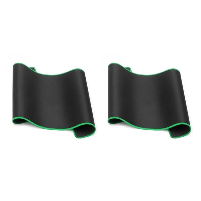 Transemion 2020 Hot Non Wear Resistant Computer Notebook Soft Edge Seamed Mouse Pad Office Rubber Fabric Mat green 280*350*3mm 2Set