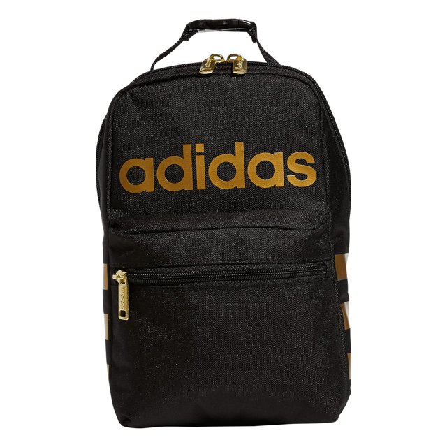 Santiago 2 Insulated Lunch Bag, Black/Gold Metallic, One Size