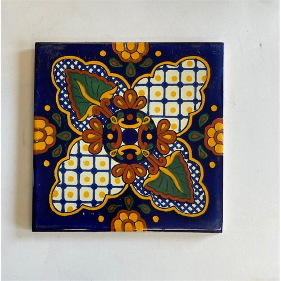 Talavera L115 6X6 6 x 6 in. Mexican Decorative Tiles, L115 - Pack of 4