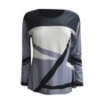 thumbnail image 2 of Blouses for women dressy casual Blended Fabric Soft Clothing XXXXL Black womens blouses, 2 of 4