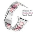 thumbnail image 2 of Metal Apple Watch Band 41mm 40mm 38mm Stainless Steel Strap with TPU Cover, WristBand Link Bracelet Chain for iWatch Series 7 6 5 4 3 2 1 SE, 2 of 8
