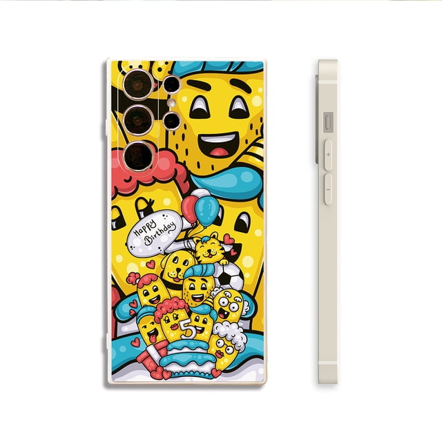 Actualice el estilo de su iPhone con una elegante y creativa funda de goma TPU con patrón de dibujos animados para teléfono