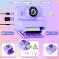thumbnail image 2 of Mini cámara de Video Digital para niños con impresión térmica y estabilización de imagen múltiple, tarjeta de 32GB incluida, 2 of 5