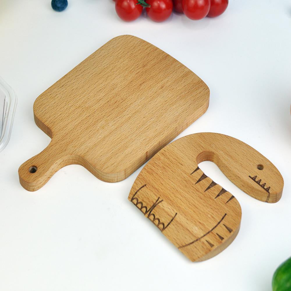 LUOLAO Wooden Kids Knife for Cooking, Montessori Toddler Knife, Kids Junior Cooking Utensils Ages 5-8, Kids Kitchen Tool for Real Cooking,Christmas