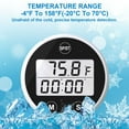 thumbnail image 2 of Cold immersion thermometer, multifunctional bath thermometer - floating thermometer for ice bath, waterproof cold thermometer with timer, 2 of 5