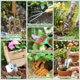 thumbnail image 4 of Garden Tools Set, 9 Pieces Heavy Duty Kit with Storage Bag - Rust-Proof Stainless Steel Gardening Tools, Non-Slip Ergonomic Handle, Ideal Gift for Women, Men & Gardeners, 4 of 7