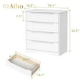 thumbnail image 5 of Aiho 4-Drawer Dresser for Bedroom, Wood Cabinet - White, 5 of 6