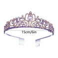 thumbnail image 3 of Princess for Women & Girls - Glamorous Rhinestone Set for Weddings, Birthday, Prom | Bridal Headpiece with Metal Base | for Quinceanera, Pageant & Party Events, 3 of 6