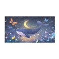 thumbnail image 2 of Haosy Cute Whale Floating in Nigh Bathroom Rugs Non Slip Absorbent Soft Plush Quick Dry Bath Mat, 39"x20", 2 of 8