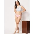 thumbnail image 3 of ANA Women's Organic Cotton Underwear Women's 3pc Pack Bikini Panties - Colour : Aqua Green/ Light Pink /Mauve, 3 of 5