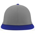 thumbnail image 1 of Pacific Headwear ES811.48P.XS Premium A-C 2 Performance Flexfit Cap, Silver & Royal - Extra Small, 1 of 1