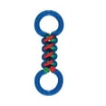 thumbnail image 4 of Rope and Rubber Double Sided Dog Tug Toy 12.75" Long for Medium to Larger Breeds (One Discounted Toy - Random Color), 4 of 9