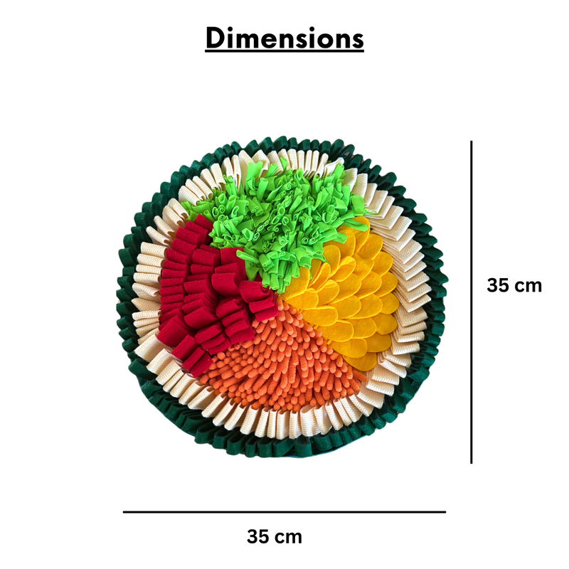 LUVMYFIDO Sushi Enrichment Foraging Snuffle Mat for Dogs, Dog Puzzle Toy, Slow Feeding Mat