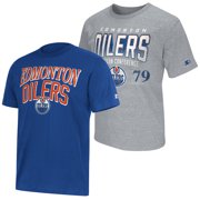 Men's Starter Royal/Heather Gray Edmonton Oilers Two-Pack T-Shirt Set