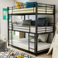 thumbnail image 5 of Furniture of America Botany Metal Full Triple Bunk Bed in Sand Black, 5 of 8