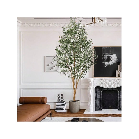 Eastvita 8FT Faux Olive Tree - Ideal for Modern Home/Office/or Living Room Floor Decor