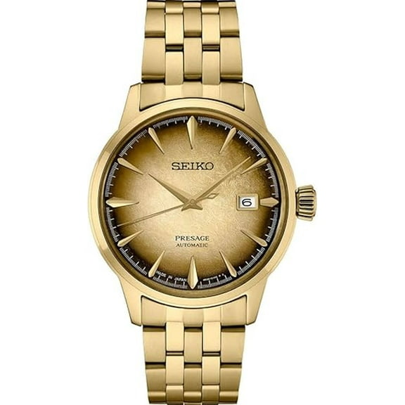 Seiko Presage Cocktail Time Special Ed. Craft Beer Automatic Gold Dial SRPK48