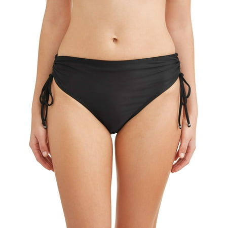 Plaid Womens Swimsuit Bottoms - Women's Ruched Brief Swimsuit Bottom