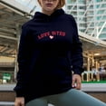 thumbnail image 2 of Love Bites Romantic Holiday Perfect Gift, Navy Hooded Sweatshirt or Hoodie, 2XL, 2 of 5