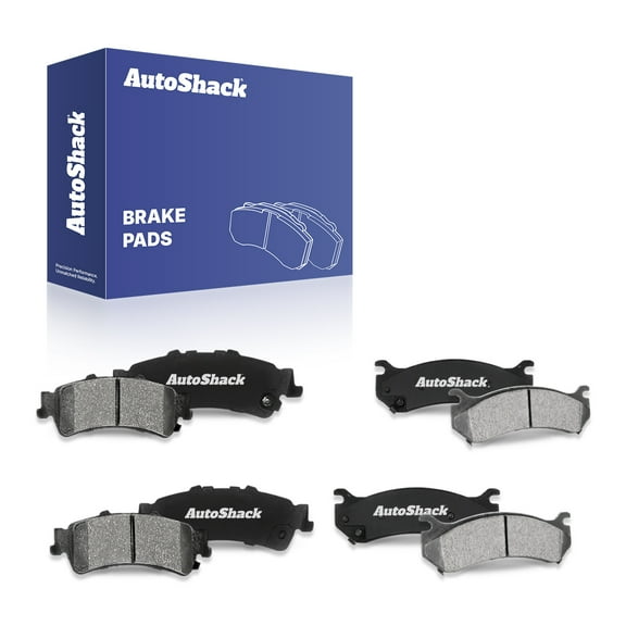 AutoShack Front & Rear Ceramic Brake Pad Set | Replacement for 2003-2005 GMC Safari 2007 GMC Sierra 1500 Classic 2000-2001 GMC Yukon | 8-PC