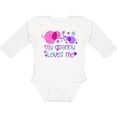 thumbnail image 3 of Inktastic My Granny Loves Me- cute elephants Boys or Girls Long Sleeve Baby Bodysuit, 3 of 5