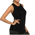 thumbnail image 3 of Women Workout Yoga Pleated Gym Shirts Athletic Racerback Tank Tops, 3 of 4
