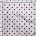 thumbnail image 4 of oneOone Rayon White Fabric Polka Diy Clothing Quilting Fabric Print Fabric By Yard 56 Inch Wide, 4 of 8