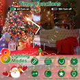thumbnail image 3 of XURISEN 403FT 1000 LED Christmas Lights, Green Wire String Lights Outdoor 8 Modes Memory Function Plug in Fairy Lights for House Christmas Tree Patio Wedding Garden Party Decor- Mutilcolor, 3 of 8