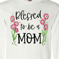 thumbnail image 4 of Inktastic Blessed to Be a Mom Pink Flowers Long Sleeve T-Shirt, 4 of 5