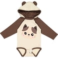 thumbnail image 3 of Inktastic Cute Cat, Little Cat, Cat Head, Brown Cat Boys or Girls Long Sleeve Baby Bodysuit, 3 of 5