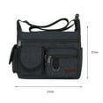 thumbnail image 2 of Nitouy Canvas Men Messenger Bag Casual Multi Pockets Student Travel Shoulder Bags, 2 of 6