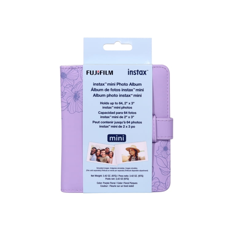 Fujifilm instax Mini Purple Floral Album - Walmart.com