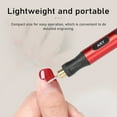 thumbnail image 3 of Tignapoo Compact Electric Engraving Pen with 3-Speed Adjustable Settings for Precision Grinding and Polishing, Red, 3 of 6