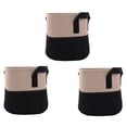 thumbnail image 4 of 3 bolsas de plantas no tejidas de dos colores, 3 galones, para uso en el jardín, beige y negro, con asas, 4 of 8