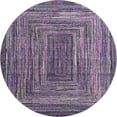 thumbnail image 2 of Addison Rugs Mayfield Premium Machine Washable Transitional Geometric Purple Round Rug, 8' x 8', 2 of 6