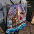 thumbnail image 4 of Moana 2-theme Drawstring Backpack Sports Gym Bag Water Resistant String Bag Cinch Bag18"X16"（45X40cm）, 4 of 6