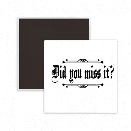 

Miss Something Game Art Deco Fashion Square Ceracs Fridge Magnet Keepsake Memento