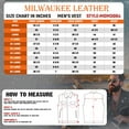 thumbnail image 3 of Milwaukee Leather MDM3004 Men's Brute Dual Closure Blue Denim and Black Leather Club Style Vest XXXXX-Large, 3 of 8