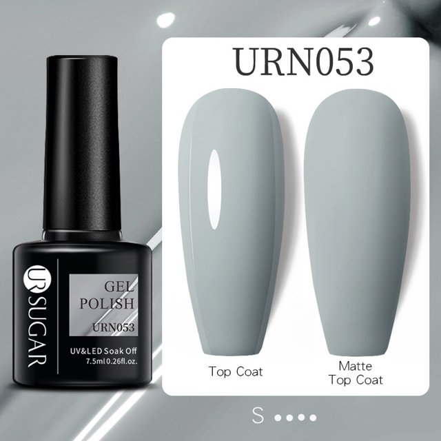 UR SUGAR Base Gel Sin Toallitas Top Coat UV LED Lámpara Arte Uñas Manicura Esmalte De Semi Permanente Color Mate Pulido 7,5ml
