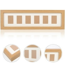 WHAMVOX Wood Baby Picture Frame for Home Use Light Brown Simple Decorative 5x7 Inch