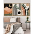 thumbnail image 5 of SHENIFY Boho Wall Art Abstract Decor 16x24in3pcs Natural Framed Bohemian Prints Ready To Hang for Bedroom Office, 5 of 5