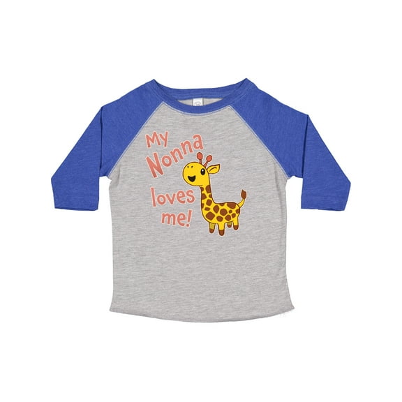 Inktastic My Nonna Loves Me- Cute Giraffe Boys or Girls Toddler T-Shirt