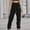 Black, variant on JMYHOAM Women's Cargo Pants Solid Color Hippie Punk Trousers Streetwear Joggers Pockets Loose Overalls Long Pants Cargo Pants with Pockets