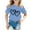 Light Blue, variant on Bearichfupo Kid Girls Cute Graphic Round Neck Short Sleeve Tee Summer Casual Shirt,Girls Summer Tops,Sizes 3-4 Years