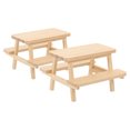 thumbnail image 4 of Miangastore 2 Pcs Maison de Poupée Table de Pique-Nique Miniature Modèle Table de Pique-Nique Décoration, 4 of 9