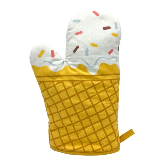 Ice Cream Cone Oven Mitt Funny Sweet Frozen Dessert Novelty Kitchen Utensils