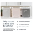 thumbnail image 6 of SiftEase Sifting Litter Box Cleaner, 16 x 14 x 10.5 Inches, Dark Grey - 1 Pack, 6 of 9