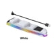 thumbnail image 3 of [Blanco] Consola delgada PS5 soporte carga con asa superior RGB colorida carga con asa para juegos PS5 carga base dual con almacenamiento para [TP5-3597] [con video], 3 of 9