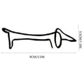 thumbnail image 2 of asddcavvf Metal Statue Abstract Dog Sculpture Animal Collection Decoration Living Room Study Decoration Ironwork Snowflake Clues Ornament, 2 of 4